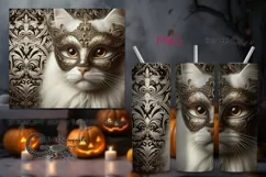 Cats in the mask | skinny tumbler Sublimation design PLUS2 Product Image 1