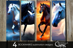 Horse | love for horse bookmarks sublimation designs PL2 Product Image 1
