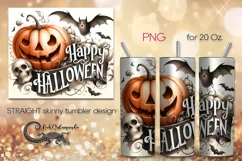 Happy Halloween | funny Skinny tumbler sublimation design P2 Product Image 1