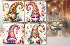 Easter gnome | 4 square coaster sublimation designs P2 Product Image 1
