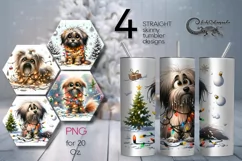 Christmas dog | 4 funny Skinny tumbler sublimation designs Product Image 1