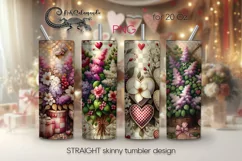 Romantic lilac bush | valentine Skinny tumbler Sublimation P Product Image 1