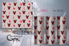 Christmas pattern | Red Xmas Sublimation Tumbler Design PL2 Product Image 1