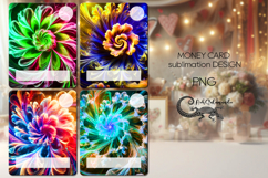Abstract | 4 Money Card Sublimation designs PL2 Product Image 1