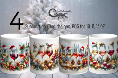 Christmas moods | watercolor xmas Sublimation Mug design P2 Product Image 1