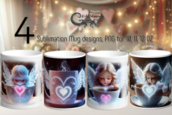 Valentine coffee | 4 love mug sublimation designs PLUS2 Product Image 1
