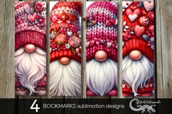 Valentine gnome | Love bookmarks sublimation design PL2 Product Image 1
