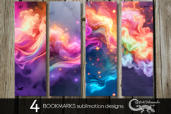 Abstract rainbow background | bookmarks sublimation design P Product Image 1