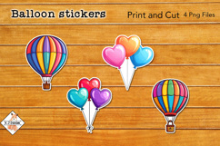 Balloon Stickers | Print and Cut Product Image 1