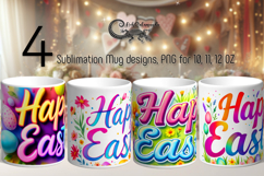 Happy Easter | Spring Sublimation Mug design PLUS, PNG Product Image 1