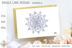 Mandala SVG Foil Quill |Single Line Designs Product Image 1