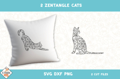 Zentangle Cats SVG | Animal Clipart Product Image 1