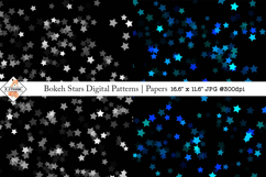 Bokeh Digital Stars Patterns | Papers Product Image 1