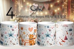 Valentine inscription | 4 scandi Sublimation Mug designs Product Image 1