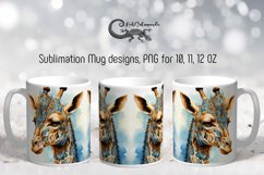 Giraffe | Modern watercolor Mug sublimation design PLUS Product Image 1