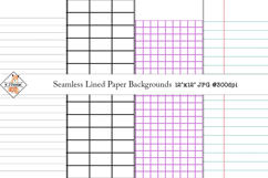 Seamless Lined Digital Paper Backgrounds Product Image 1