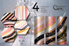 Christmas Milky Way | 4 Sublimation Skinny Tumbler Designs Product Image 1