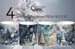 Celetial Christmas | 4 Xmas Sublimation Mug designs Product Image 1