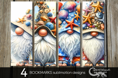 Beach life gnome | bookmarks sublimation design PLUS Product Image 1