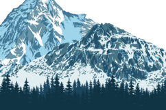 Set of 6 Minimalist Mountain Illustrations Product Image 4