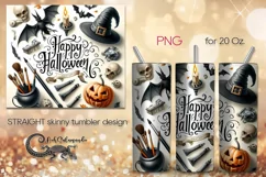 Happy Halloween | funny Skinny tumbler sublimation design P3 Product Image 1