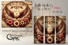 Christian faith | Skinny tumbler sublimation design PLUS3 Product Image 1