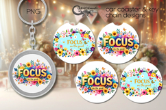 Motivating inscriptions | Car coaster &amp; key chain designs P3 Product Image 1