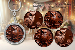 Chocolate | Car coaster &amp; key chain sublimation design P3 Product Image 1