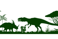 Set of 4 vector seamless prehistoric backgrounds Product Image 3