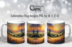 Impressionism landscape | summer Mug Sublimation design PL3 Product Image 1