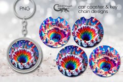 3d Christmas landscape | Car coaster &amp; key chain design PL3 Product Image 1
