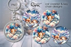 Sleeping baby | Sublimation Car coaster &amp; key chain PLUS3 Product Image 1