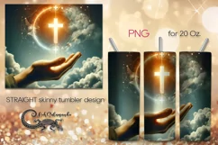 Faith | Christian Skinny tumbler sublimation design PLUS3 Product Image 1