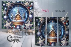 Retro Christmas | Xmas Skinny Tumbler Sublimation Design PL3 Product Image 1