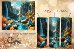 Shining tropical | Skinny Tumbler Sublimation design PL3 Product Image 1