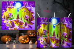 3d Christmas landscape | Skinny Tumbler Sublimation PLUS3 Product Image 1