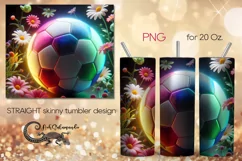 Football | Skinny tumbler sublimation, brutal design PLUS3 Product Image 1