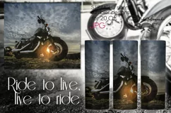 Motorcycle | Bike Sublimation Skinny tumbler design PLUS3 Product Image 1