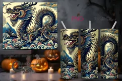 Chinese dragon | Retro Skinny tumbler sublimation design PL3 Product Image 1