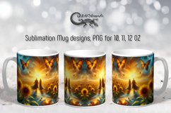 Romantic sunflowers | summer Mug Sublimation design PLUS3 Product Image 1