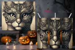 Cats in the mask | skinny tumbler Sublimation design PLUS3 Product Image 1