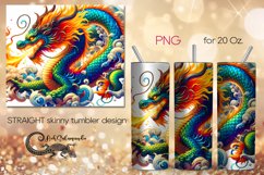 Chinese dragon | Skinny tumbler sublimation design PLUS3 Product Image 1