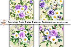 Seamless Roses Digital Papers #4 | Patterns Product Image 1