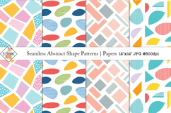 Seamless Abstract Shape Patterns | Digital Papers Product Image 1