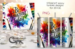 Inspirational Inscription | Straight Skinny tumbler design Product Image 1