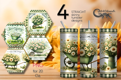 Vintage Spring | 4 Skinny tumbler Sublimation designs P Product Image 1