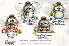 Funny mama bag | 4 motherhood PNG Sublimation designs Product Image 1