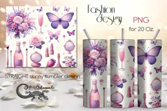 Watercolor Fashion | Pink Sublimation tumbler designs PLUS Product Image 1