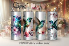 Watercolor spring flower | Skinny tumbler Sublimation PLUS Product Image 2