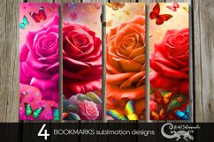 Romantic rose | bookmarks sublimation design PLUS Product Image 1
